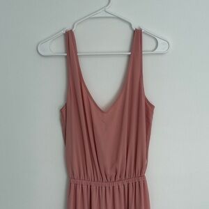Show Me Your MuMu Dusty Rose V-Neck Maxi Dress